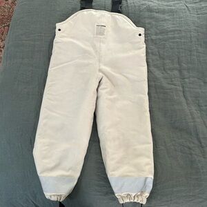 Stutterheim Stockholm Waterproof Quilted Bib Overalls Little Kids, silver/grey